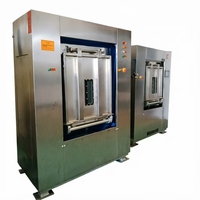 Laveuse-essoreuse industrielle électrique 100 kg pour salle blanche / Machine à laver à barrière sanitaire pour hôpitaux