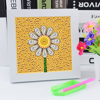 20*30cm Style de vente chaude série personnalisée Kit de peinture au diamant taille diamant Photo avec cadre