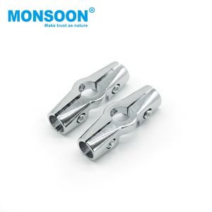 อุปกรณ์ตกแต่งเฟอร์นิเจอร์ ท่อโลหะโครเมียม แบบ 2 ทาง/4 ทาง ขนาด 25 มม. ข้อต่อท่อกลม ตัวเชื่อมต่อท่อเข้ามุม ตู้เสื้อผ้า ข้อต่อท่อกลม - Product Image 3