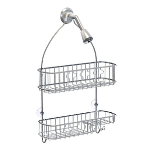 Shower Hanging Caddy Modern Bathroom Shower Head Storage Rack Metal Wire Hanging Shower Caddy