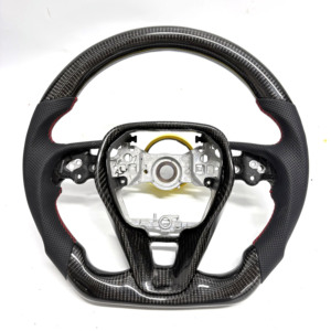 Volant <span class=keywords><strong>sport</strong></span> en cuir et fibre de carbone pour Civic, Prado, Land Cruiser, Camry, <span class=keywords><strong>Corolla</strong></span> <span class=keywords><strong>GR</strong></span> - Product Image 1