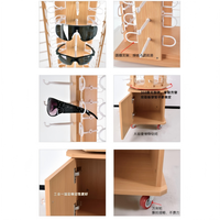 Présentoir de sol pour magasin de lunettes, présentoir rotatif en bois pour lunettes de soleil et lunettes de vue