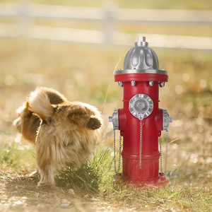<strong>Resin</strong> Fire Hydrant for Dogs to Pee, 20 Inch <strong>Backyard</strong> Decoration Outdoor Statue Firefighter Men's Gift - Product Image 6