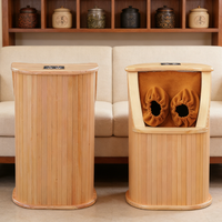 Sauna infrarouge électrique moderne pour les pieds en bois avec panneau de commande informatique pour la santé