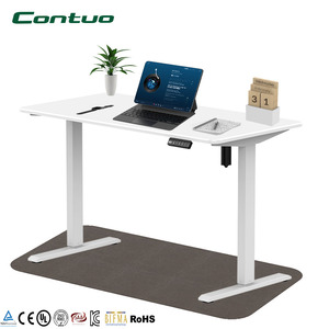 Nuova Scrivania Elettrica Regolabile in Altezza Personalizzata in Metallo Bianco, Tavolo da Ufficio Sollevabile, Scrivania in Piedi per Soggiorno - Product Image 1