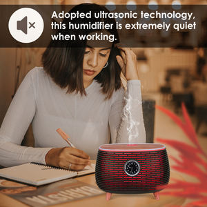 Sprach steuerung Home Electronics Smart Wifi Dekoration Ultraschall Cool Mist Luftbe feuchter Diffusor mit ätherischen Ölen und Lautsprecher uhr - Product Image 5
