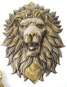 Magnifica testa di Leone spruzza acqua scultura in bronzo muro Leone statua in bronzo - Product Image 2