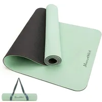 Коврик для йоги YEWAY, новый производитель пилатеса, пользовательский 6 мм, высокое качество, экологически чистый, переработанный прочный двухцветный Коврик для йоги из ТПЭ
