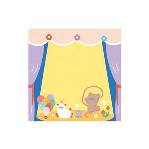 Ensemble de notes autocollantes sur le thème de l'<span class=keywords><strong>anime</strong></span> personnalisé, avec des bandes washi et une couverture en papier, reliure cousue - Product Image 6