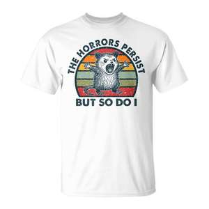 Los horrores siguen existiendo, pero también yo, camiseta unisex para adultos, talla M L XL XXL - Product Image 1