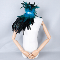 Écharpe en plumes colorées pour femme, taille et couleur personnalisables, confortable, pour costume d'Halloween, cosplay, châle de mode, boa de fête