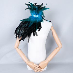 Bufanda de Plumas Coloridas para <span class=keywords><strong>Mujer</strong></span>, Personalizable en Color y Talla, Cómoda para Disfraces de Halloween, Cosplay, Moda, Fiesta - Product Image 6