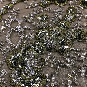 Perles de densité lourde tissu de dentelle suisse robes de <span class=keywords><strong>demoiselle</strong></span> <span class=keywords><strong>d</strong></span>'<span class=keywords><strong>honneur</strong></span> tissu de tulle WS3138 - Product Image 4