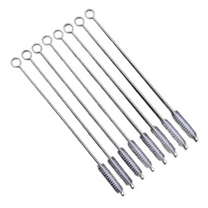 Brosse de nettoyage pour pailles, en acier inoxydable 304, poils en nylon, 150x30x5mm, pour couvercle de bouteille d'eau - Product Image 4
