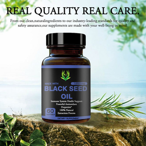 Cápsulas de Aceite de Semilla de Comino Negro de Alta Potencia, Apoyo al Bienestar y Salud Respiratoria, Nigella Sativa, Suministro Natural - Product Image 4