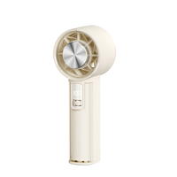 2025 Mini Turbo Type-C Rechargeable Portable Ventilateur De Table 100 Vitesse Affichage Numérique 4000mAh Électrique En Plastique Anglais Ménage