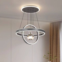 Lampe LED en cristal de style français, luxe léger, simple et moderne, lampe suspendue pour salon, lampe pour salle à manger, lampe pour chambre à coucher, lampe pour villa