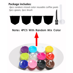 Venta directa Pack de 4 Accesorios de Cafetería Ecológicos Filtro de Café Vacío para Dulce <span class=keywords><strong>Gusto</strong></span> Reutilizable y Regregavel Pod - Product Image 6