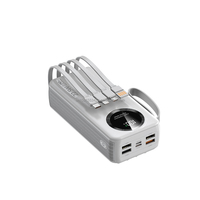 Vente flash Banque d'alimentation PD 30000mAh 22.5W Charge rapide avec 4 câbles Affichage LED Lanière Quatre ports USB Type-C en sortie