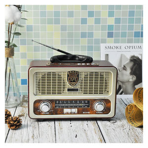 Meier M-111BT M111BT <span class=keywords><strong>Radio</strong></span> Portatile Retrò AC DC Ricaricabile AM FM SW1 SW2 4 Bande Stereo USB TF MP3 con Telecomando - Product Image 2