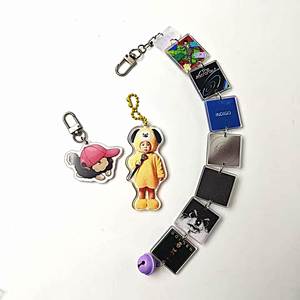 Personalized Custom Logo /Size/Shape Blank Loose Powder Keychain Diy Printing Blank Acrylic Keychains for Uv Printing - Product Image 2