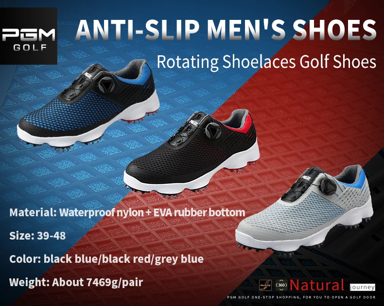 PGM XZ106 2019 men golf shoes spike 14 whole sale golf shoes