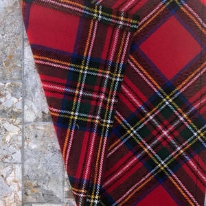 בנדנה לכלב משובצת אישית, צעיף לכלב טרטן לחג, תגית כלב בהתאמה אישית, בנדנה לחיית מחמד משובצת קשורה ביד - Product Image 3