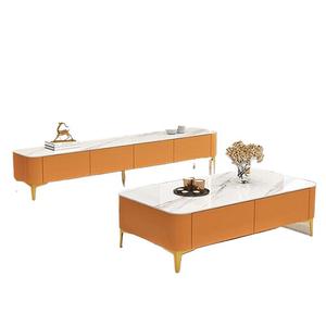 Hiện Đại Đồ nội thất phòng khách TV đứng rắn gỗ TV tủ và vòng có thể thu vào Bàn cà phê thiết lập phương tiện truyền thông giao diện điều khiển TV đơn vị - Product Image 3