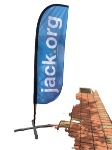 Drapeau de plage personnalisé le plus vendu pour la publicité intérieure et extérieure, impression simple ou double face, drapeaux et bannières promotionnels - Product Image 5