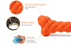 Indestructible Squeaky Pet Toy Natural Rubber <strong>Bubble</strong> Bone Chew Toy <strong>for</strong> Pet <strong>Dogs</strong> Bite Playing - Product Image 4