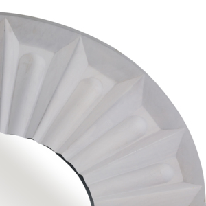 Specchio da parete moderno in legno intagliato, grande e rotondo, per camera da letto, corridoio, ingresso, soggiorno, decorazione. - Product Image 5