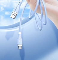 Accessoires pour téléphones portables, câble souple liquide portable 120W 6A pour iPhone Type-C, charge rapide, lumière LED pour imprimante, ordinateur, données