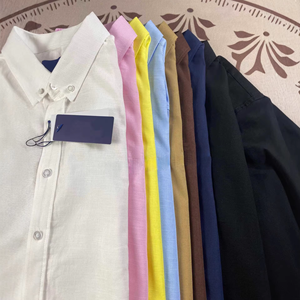 Camisa <span class=keywords><strong>de</strong></span> Lino Estilo RL Ralph Lauren para Hombre y Mujer, Casual, Manga Larga, Protección Solar, Cuello Camisero, <span class=keywords><strong>Bordado</strong></span> Escaneable - Product Image 2