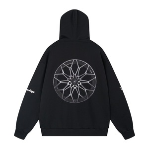 Chaqueta con Capucha y Cierre de Cremallera de Alta Calidad, Estilo Casual de Invierno, Nueva Colección París 2025, Colaboración con Lamborghini, Estampado de Lodo, Marca B - Product Image 2