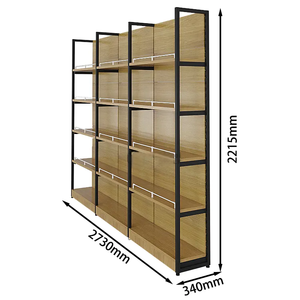 Étagères métalliques et en bois à usage intensif personnalisées pour les épiceries et les dépanneurs Présentoir pour magasins de détail - Product Image 2