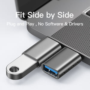 อะแดปเตอร์แปลงข้อมูลแบบพกพา Mini USB C เป็น USB A สำหรับชาร์จโทรศัพท์ - Product Image 2