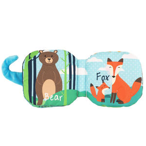 Libro de Tela de Peluche con Animales Adorables, Libro de Tela Suave para Bebés, Juguete Educativo Preescolar para Bebés - Product Image 3