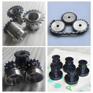 Accesorios de elevación de engranajes industriales Sembradora de rueda de cadena de acero inoxidable de doble fila al por mayor Fabricación de acero al carbono