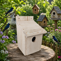 Kits de nichoirs à oiseaux DIY pour enfants à peindre, nichoir en bois non fini, petit nid en bois non fini prêt à peindre ou à décorer