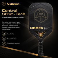 Raquette de pickleball NODEX USAPA légère en carbone avec revêtement anti-friction sans bordure personnalisée