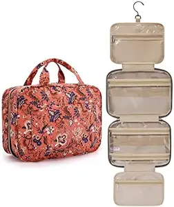 Water-Resistant Toiletry Bag Travel Bag With Hanging Hook Makeup Cosmetic Bag Travel Organizer