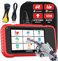 Escáner Automotriz Profesional CRE205, Lector de Códigos OBD II, Herramienta de Diagnóstico Android 0.5W BBA para Autos FCA, AutoAuth, Actualización Gratuita de por Vida, 12V