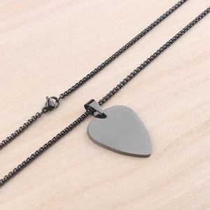 Collar de Bisutería de Moda para Mujer, Collar con Colgante de Guitarra, Joyería Fina de Acero Inoxidable - Product Image 2