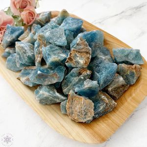Vente en gros de pierres précieuses brutes naturelles écologiques, cristal bleu luxueux, pierre de guérison, cristal de quartz brut, ensemble de chakras DIY, CrystalHola pour la maison - Product Image 2