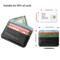 Dompet kartu kredit kulit Pu pria, dompet kulit asli, tempat kartu kredit, Id kulit Pu, kapasitas besar, pesanan khusus, untuk pria, grosir
