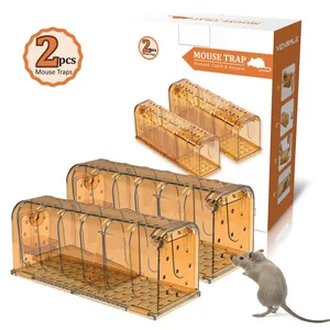 Mouse Mice Transparent Reusable Plastic Mousetrap no kill Rats Traps Mouse Trap Rat Traps Indoor for Home