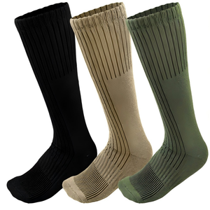 Chaussettes tactiques antibactériennes personnalisées Kango en laine mérinos avec bordure élastique pour l'hiver chaud, idéales pour la randonnée, le travail et les activités de plein air - Product Image 1