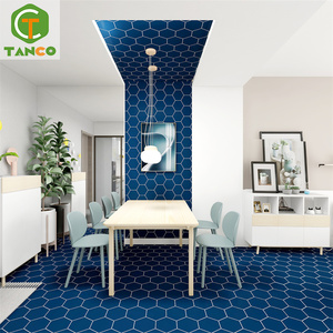 Venta caliente barato vinilo interior piso pegatinas adhesivo 3D PVC vinilo piso azulejo papel tapiz rollo - Product Image 5
