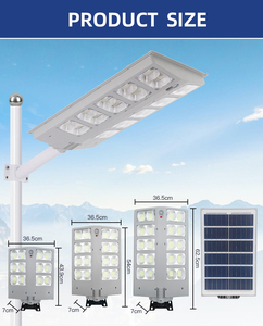 Prix d'usine bon marché a mené le réverbère solaire a mené le réverbère solaire 400W lumière extérieure rapidement délai de livraison - Product Image 5