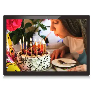 15.6 inch FHD IPS 1080P Widescreen Digital Photo Frame 15.6 inch Picture Video in Loop Playback Player with HDMIed USB SD Card